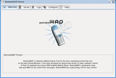 RemoteWAP Welcome Tab - Version 0.5